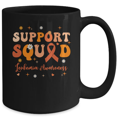 Support Squad Orange Ribbon Leukemia Awareness Blood Cancer Mug | siriusteestore