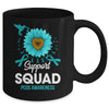 Support Squad PCOS Awareness Sunflower Hummingbird Mug | siriusteestore