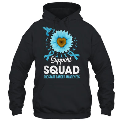 Support Squad Prostate Cancer Awareness Sunflower Hummingbird Shirt & Tank Top | siriusteestore