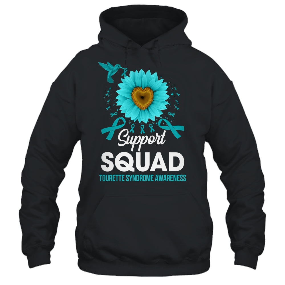 Support Squad Tourette Syndrome Awareness Sunflower Hummingbird Shirt & Tank Top | siriusteestore