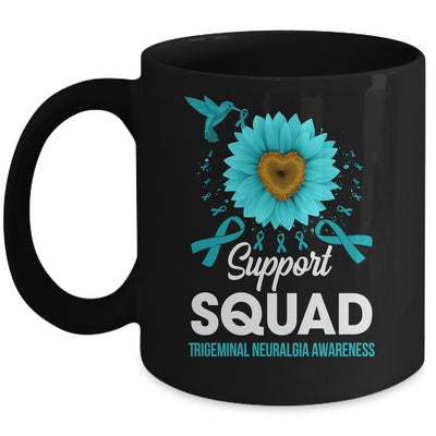 Support Squad Trigeminal Neuralgia Awareness Sunflower Hummingbird Mug | siriusteestore