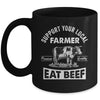 Support Your Local Farmer For Men Women Cow Farmer Mug | siriusteestore