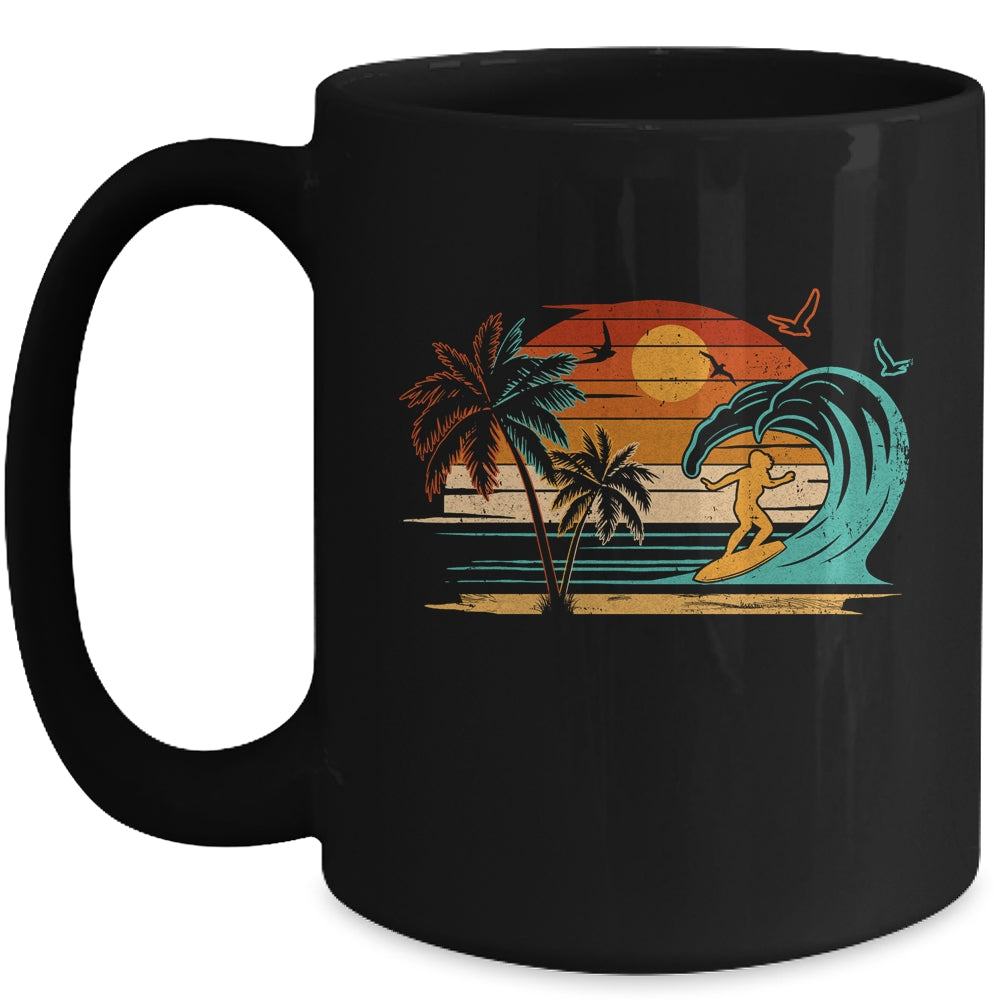 Surf Art For Men Women Beach Surfer Hawaiian Wave Surfing Mug | siriusteestore