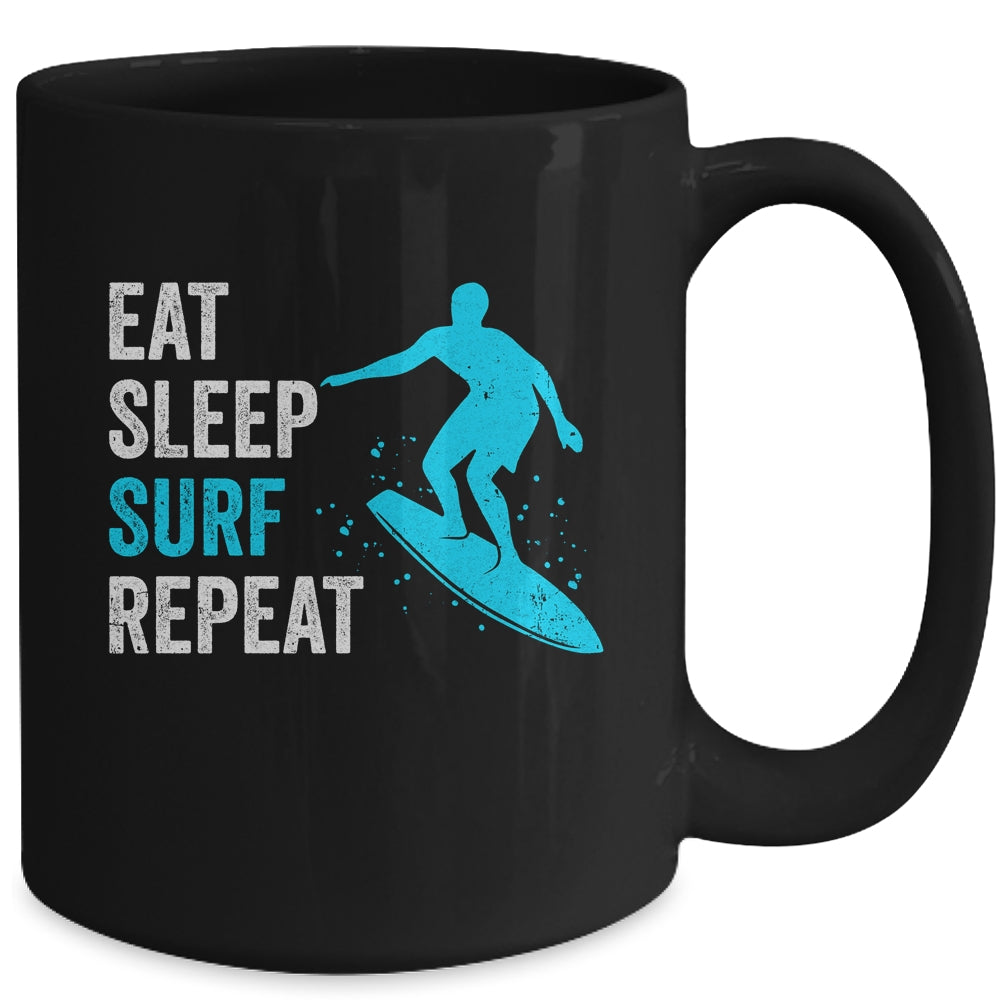 Surf Design For Men Women Surfing Beach Surfboard Surfer Mug | siriusteestore