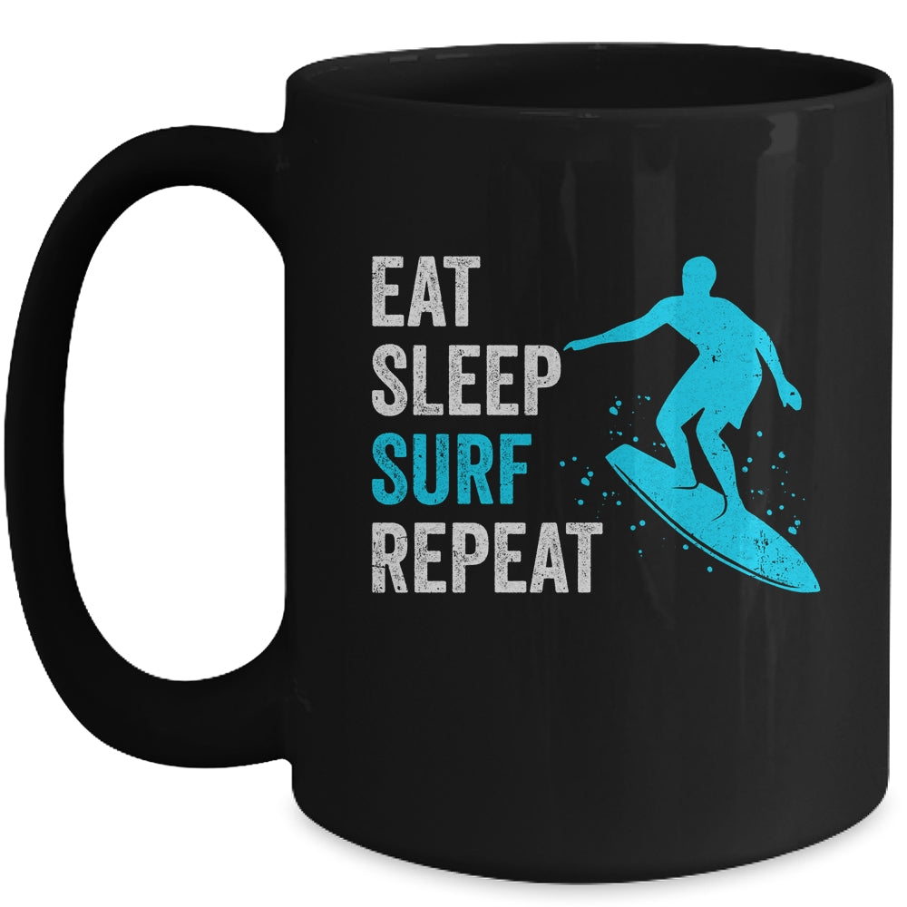 Surf Design For Men Women Surfing Beach Surfboard Surfer Mug | siriusteestore