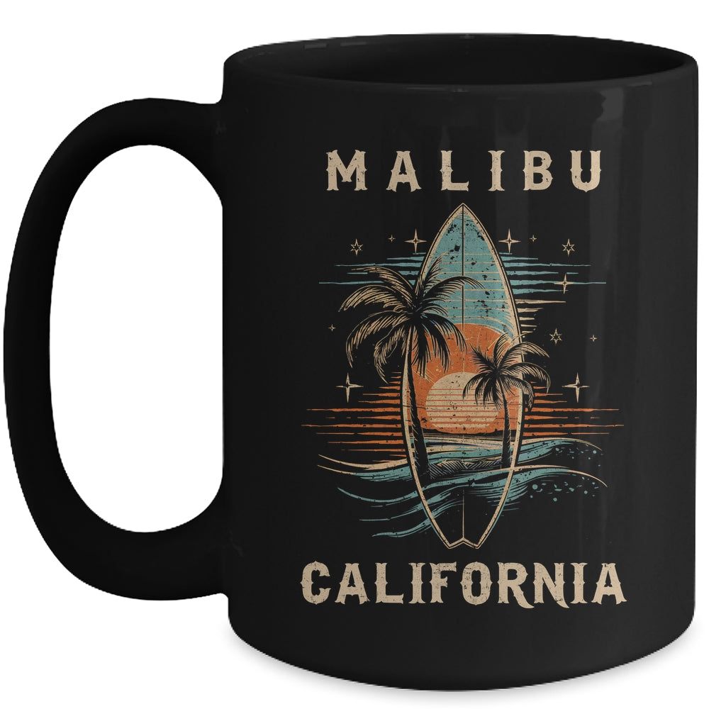 Surfboarder Malibu California Surf Board Surfing Surfer Mug | siriusteestore