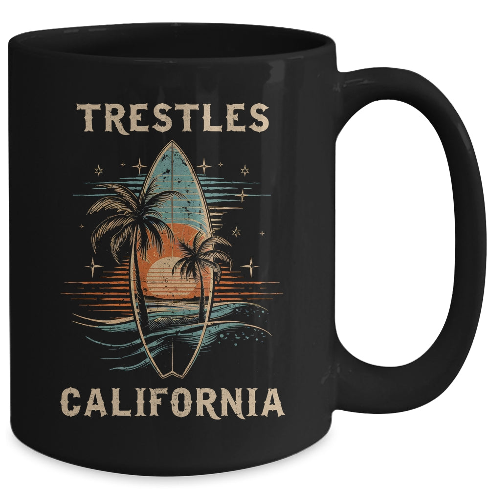 Surfboarder Trestles California Surf Board Surfing Surfer Mug | siriusteestore