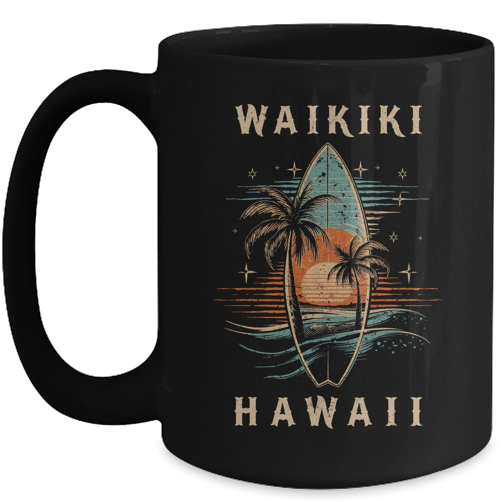 Surfboarder Waikiki Hawaii Surf Board Surfing Surfer Mug | siriusteestore