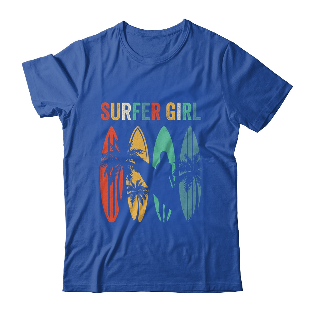 Surfer Girl Surfboard Surfing Women Girls Surf Ocean Surfing Shirt & Tank Top | siriusteestore