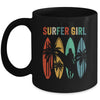 Surfer Girl Surfboard Surfing Women Girls Surf Ocean Surfing Mug | siriusteestore