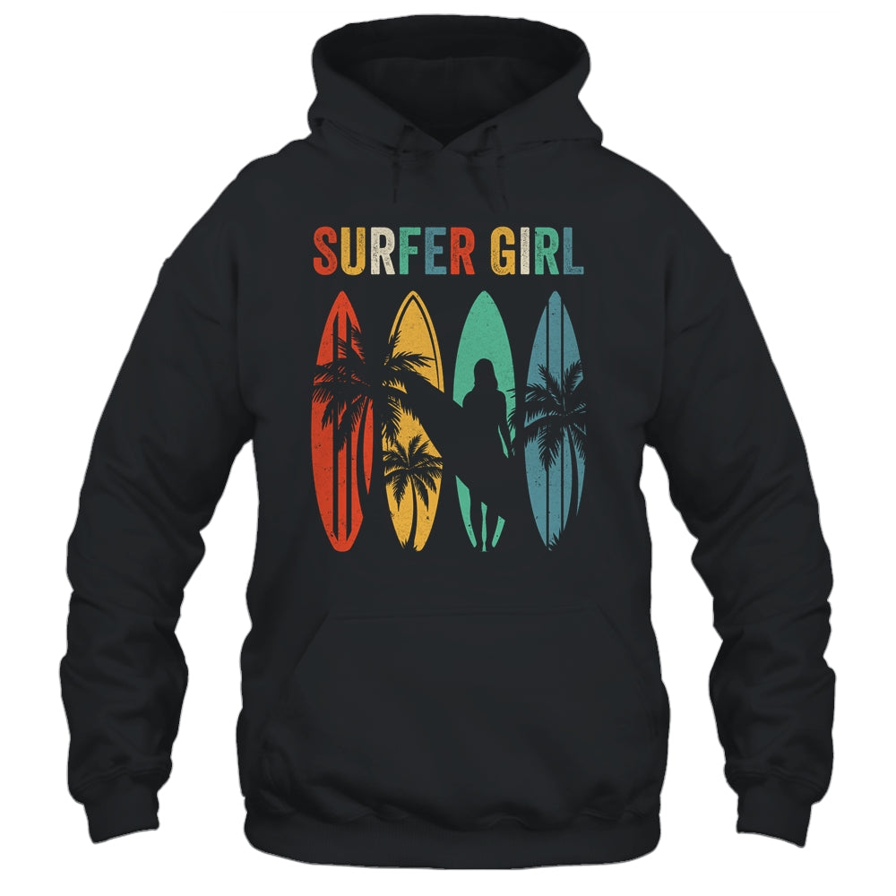 Surfer Girl Surfboard Surfing Women Girls Surf Ocean Surfing Shirt & Tank Top | siriusteestore