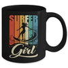 Surfer Girl Vintage Waves Surfing Trainer Surfboard Lover Mug | siriusteestore