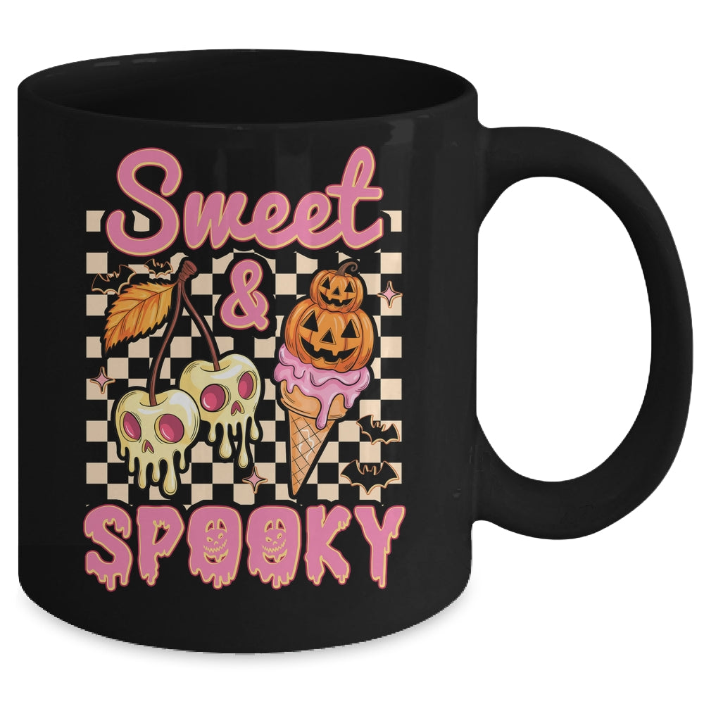Sweet And Spooky Halloween Ice Cream Funny Spooky Season Mug | siriusteestore