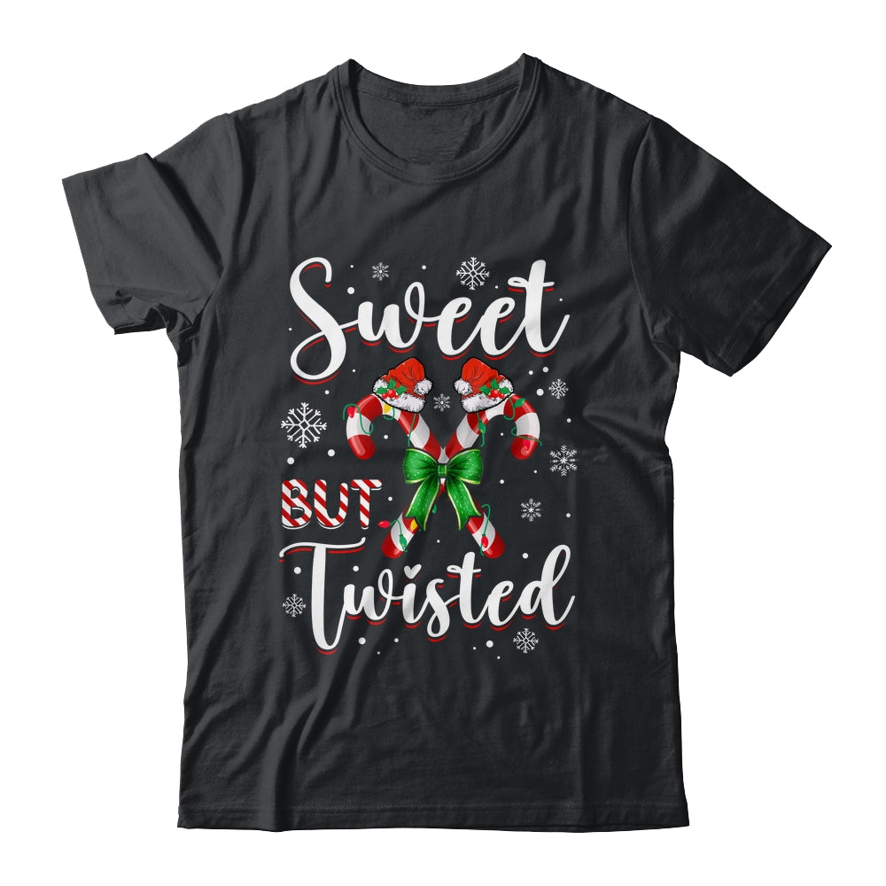 Sweet But Twisted Funny Christmas Candy Cane Xmas Holiday Shirt & Sweatshirt | siriusteestore