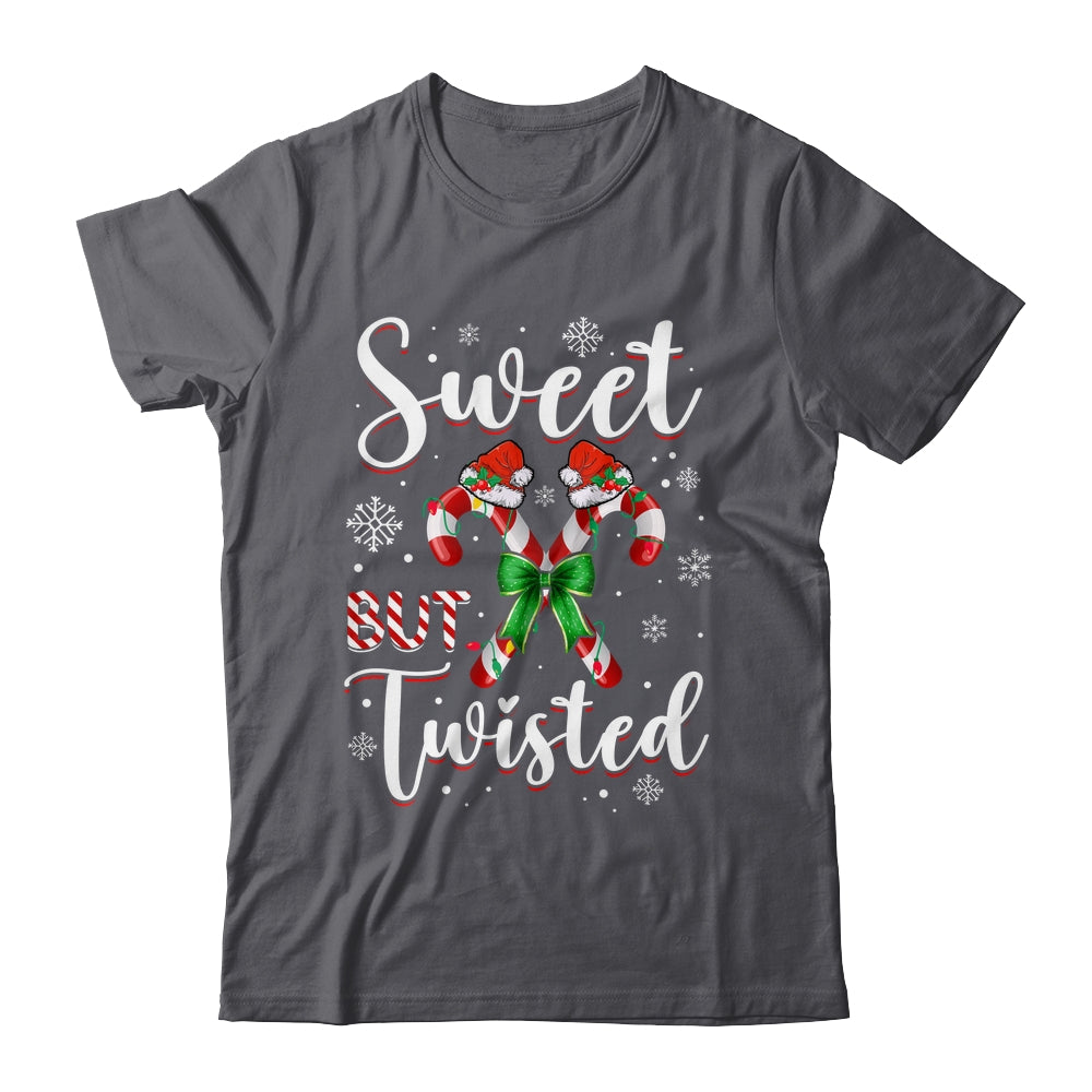 Sweet But Twisted Funny Christmas Candy Cane Xmas Holiday Shirt & Sweatshirt | siriusteestore
