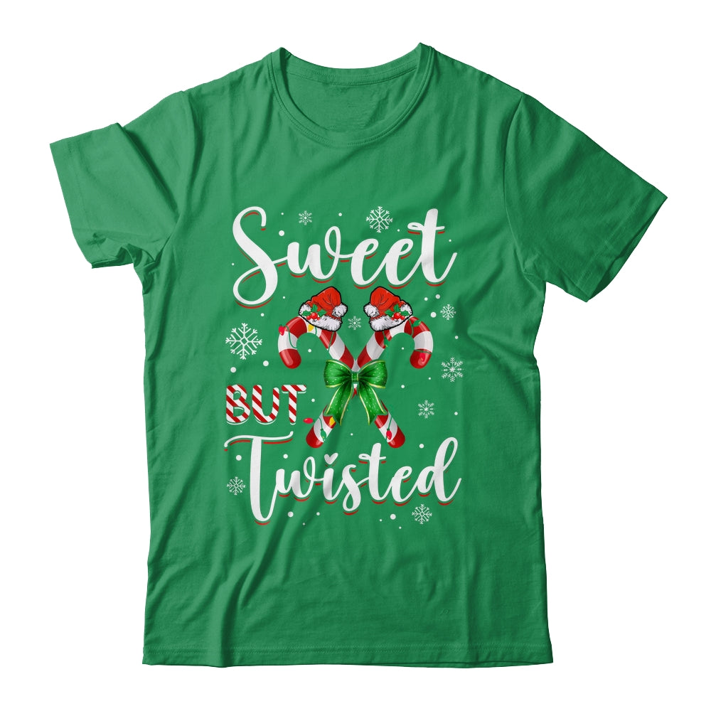 Sweet But Twisted Funny Christmas Candy Cane Xmas Holiday Shirt & Sweatshirt | siriusteestore
