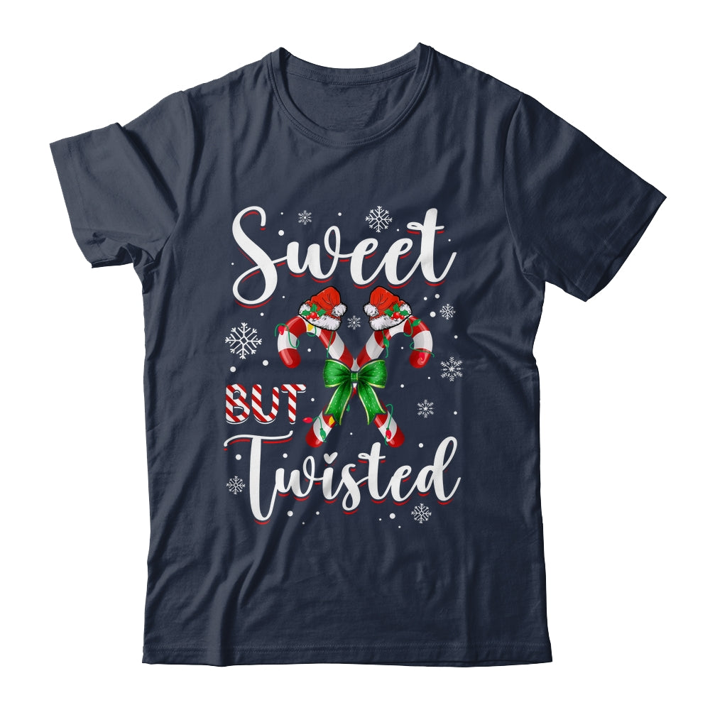 Sweet But Twisted Funny Christmas Candy Cane Xmas Holiday Shirt & Sweatshirt | siriusteestore