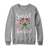 Sweet But Twisted Funny Christmas Candy Cane Xmas Holiday Shirt & Sweatshirt | siriusteestore