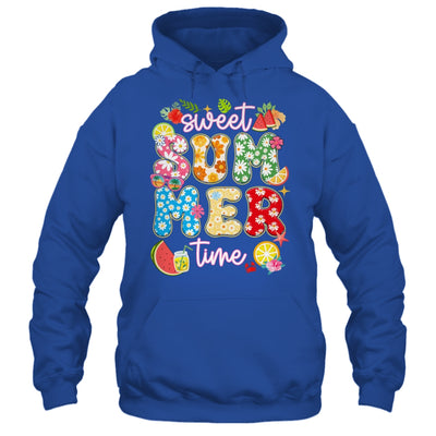 Sweet Summer Time Groovy Floral Summer Vacation Women Girls Shirt & Tank Top | siriusteestore