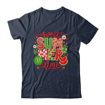 Sweet Summer Time Watermelon Vibes Coquette Bow Girls Women Shirt & Tank Top | siriusteestore