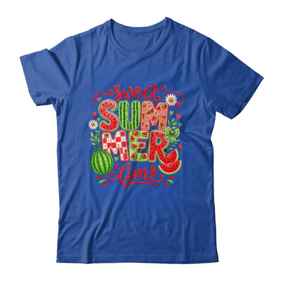 Sweet Summer Time Watermelon Vibes Coquette Bow Girls Women Shirt & Tank Top | siriusteestore