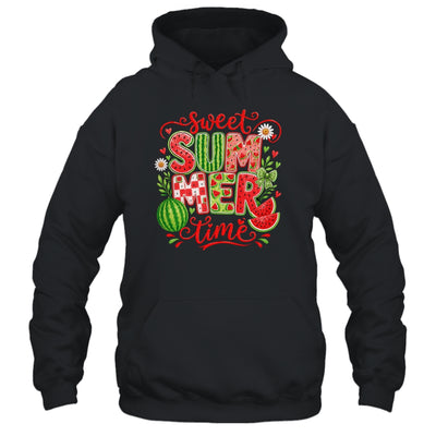 Sweet Summer Time Watermelon Vibes Coquette Bow Girls Women Shirt & Tank Top | siriusteestore