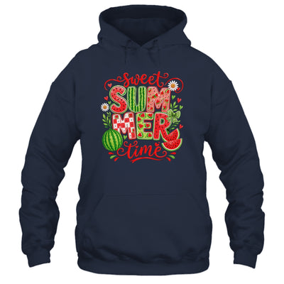 Sweet Summer Time Watermelon Vibes Coquette Bow Girls Women Shirt & Tank Top | siriusteestore