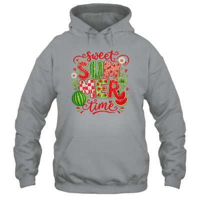 Sweet Summer Time Watermelon Vibes Coquette Bow Girls Women Shirt & Tank Top | siriusteestore
