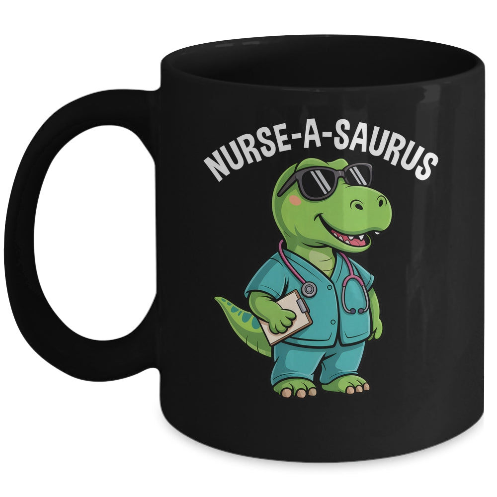 T-Rex Dinosaur Nurse Week Appreciation Funny Nurse Mug | siriusteestore