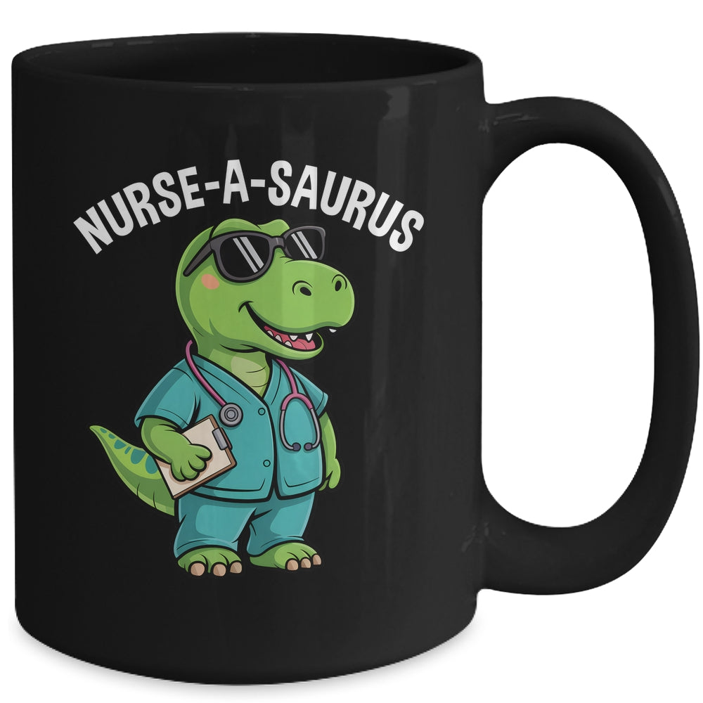 T-Rex Dinosaur Nurse Week Appreciation Funny Nurse Mug | siriusteestore