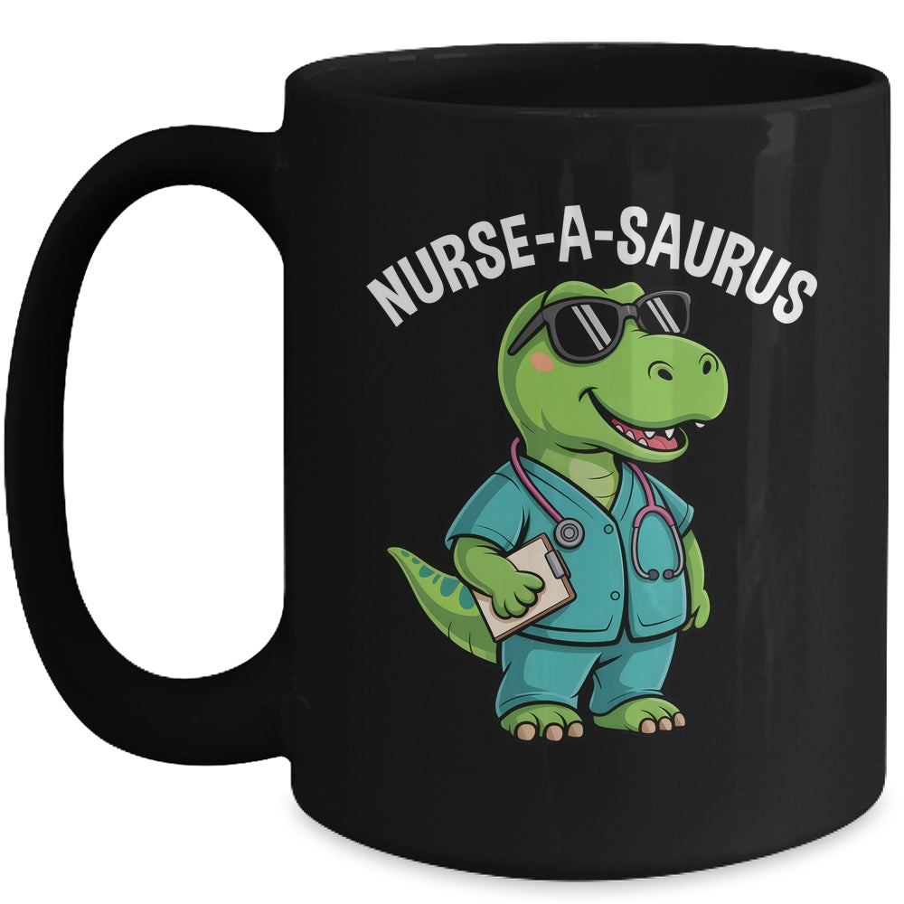 T-Rex Dinosaur Nurse Week Appreciation Funny Nurse Mug | siriusteestore