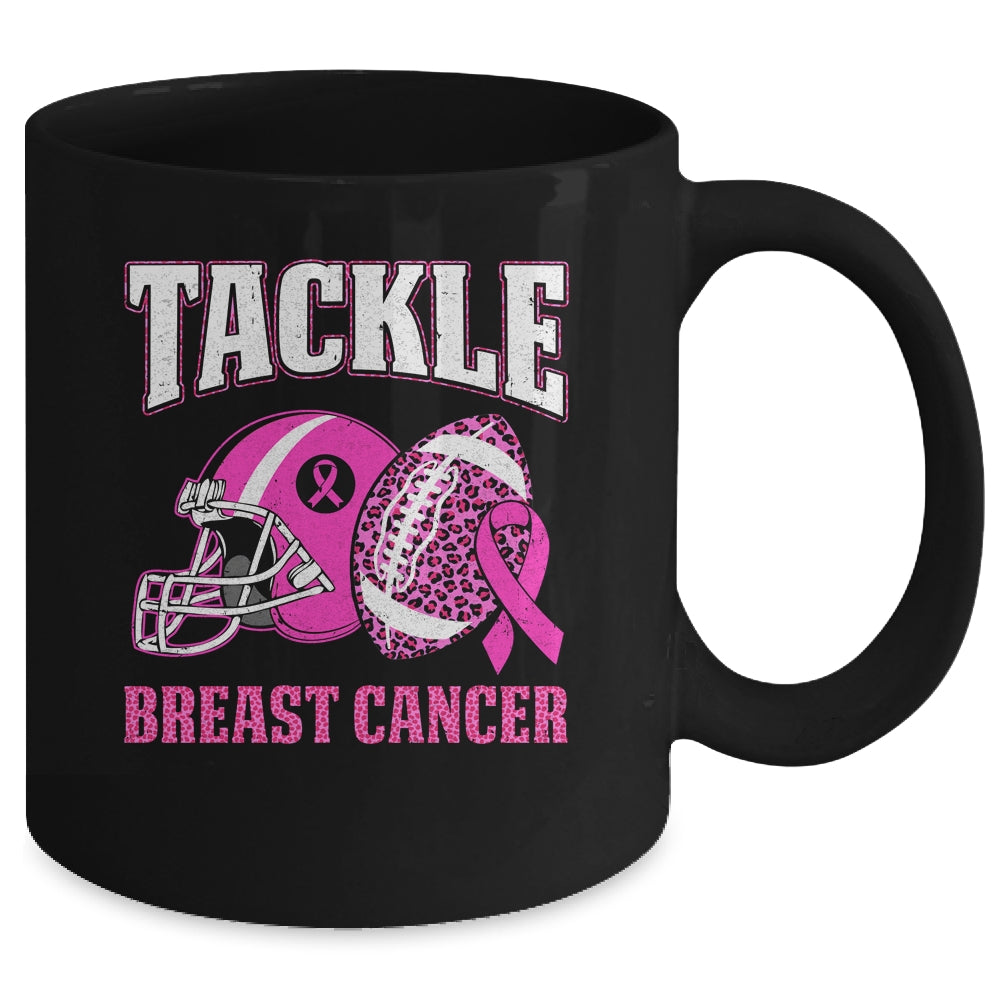 Tackle Breast Cancer Awareness American Football Women Mom Mug | siriusteestore