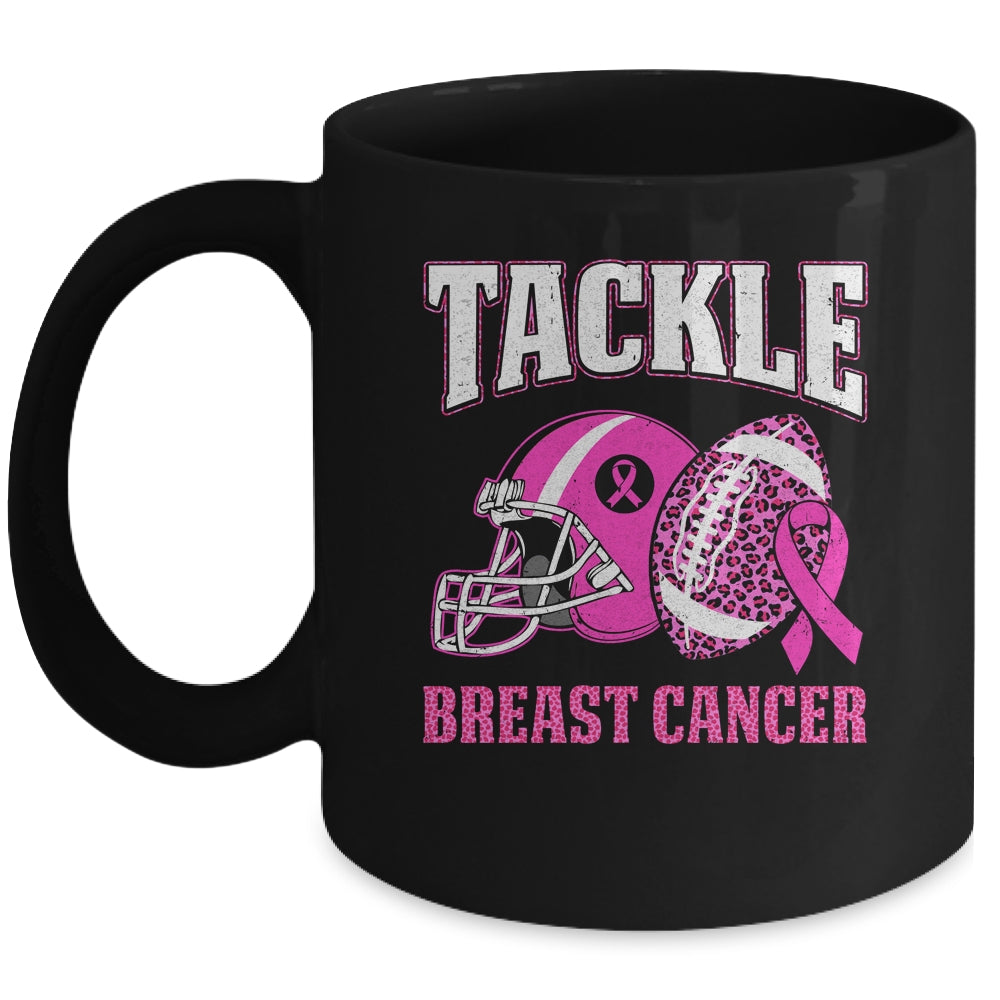 Tackle Breast Cancer Awareness American Football Women Mom Mug | siriusteestore