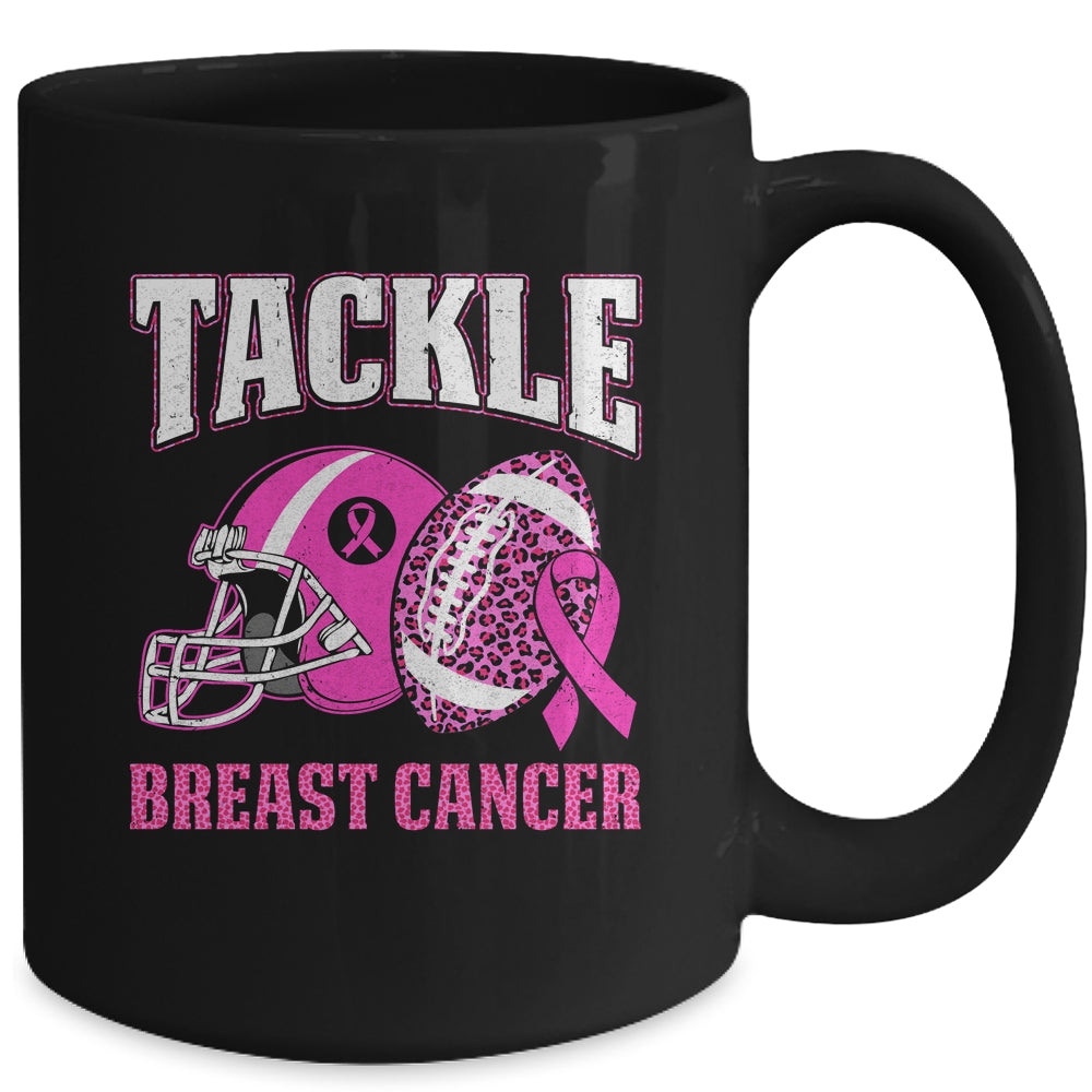 Tackle Breast Cancer Awareness American Football Women Mom Mug | siriusteestore