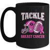 Tackle Breast Cancer Awareness American Football Women Mom Mug | siriusteestore