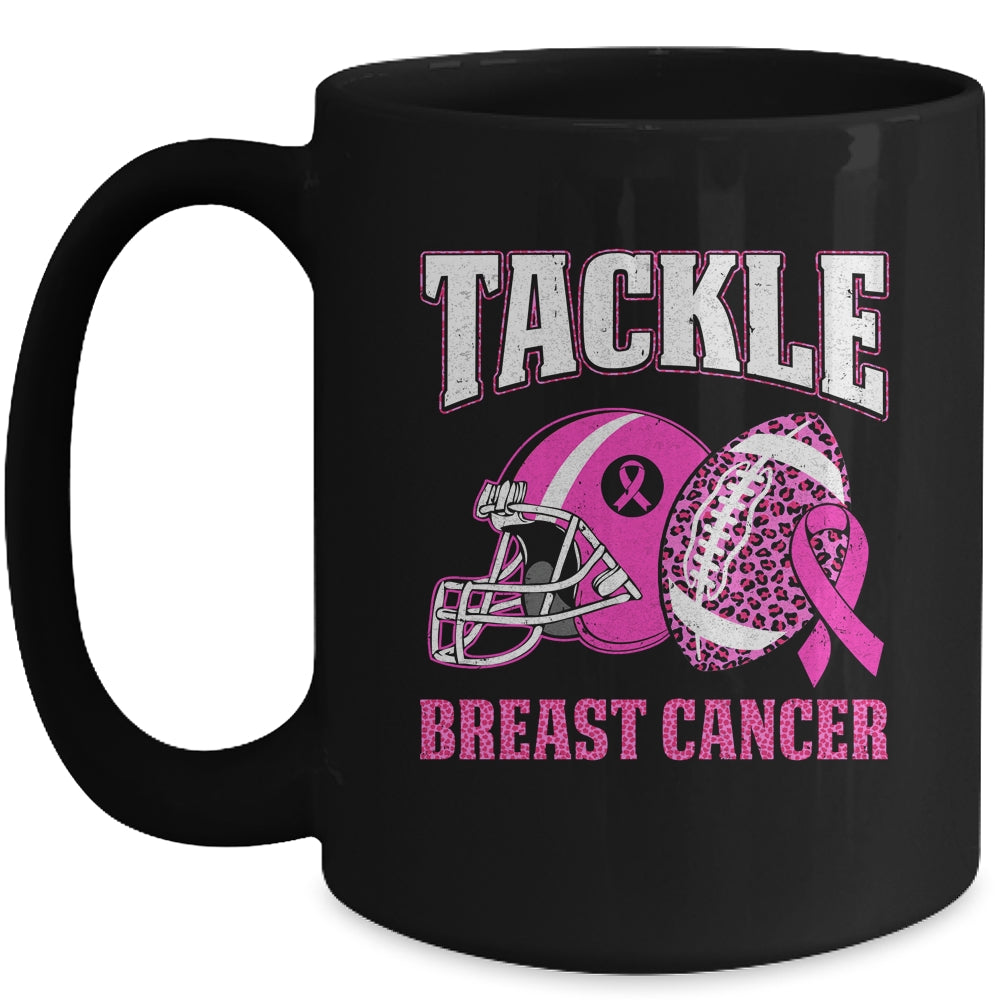 Tackle Breast Cancer Awareness American Football Women Mom Mug | siriusteestore