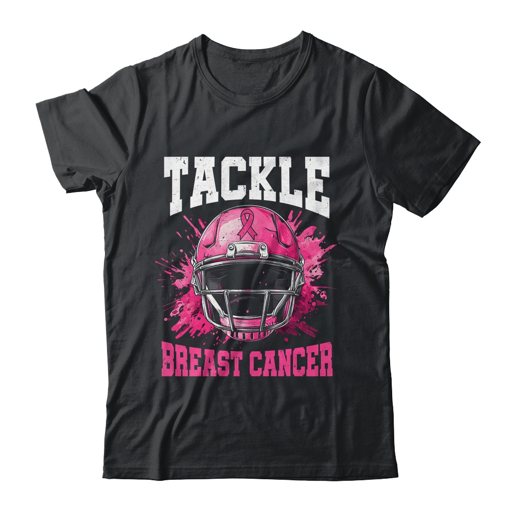Tackle Football Breast Cancer Awareness Pink Ribbon Boys Shirt & Hoodie | siriusteestore
