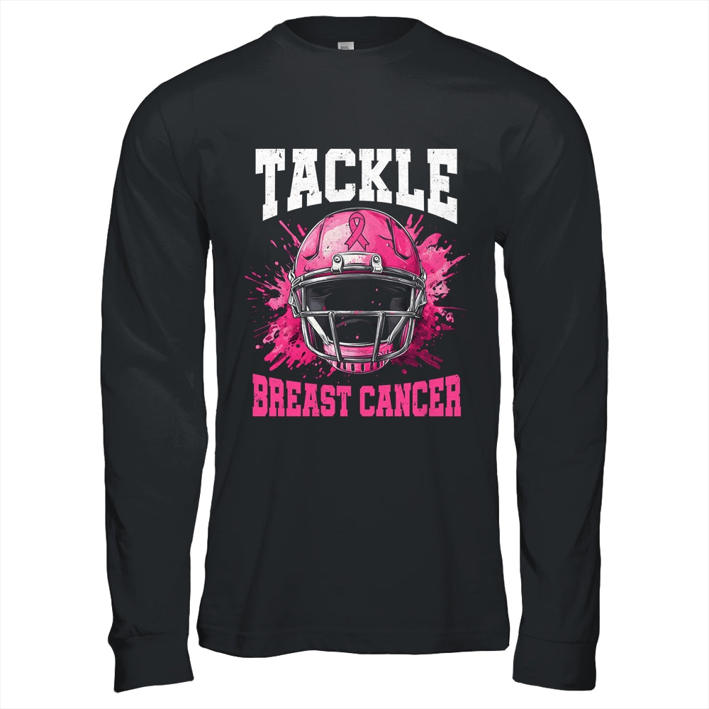 Tackle Football Breast Cancer Awareness Pink Ribbon Boys Shirt & Hoodie | siriusteestore
