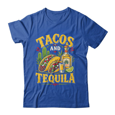 Tacos And Tequila Vintage Mexican Food Drink Lover Design Shirt & Tank Top | siriusteestore