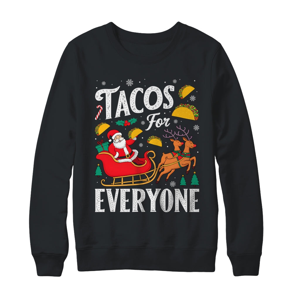 Tacos For Everyone Christmas Taco Funny Xmas Santa Family Shirt & Sweatshirt | siriusteestore