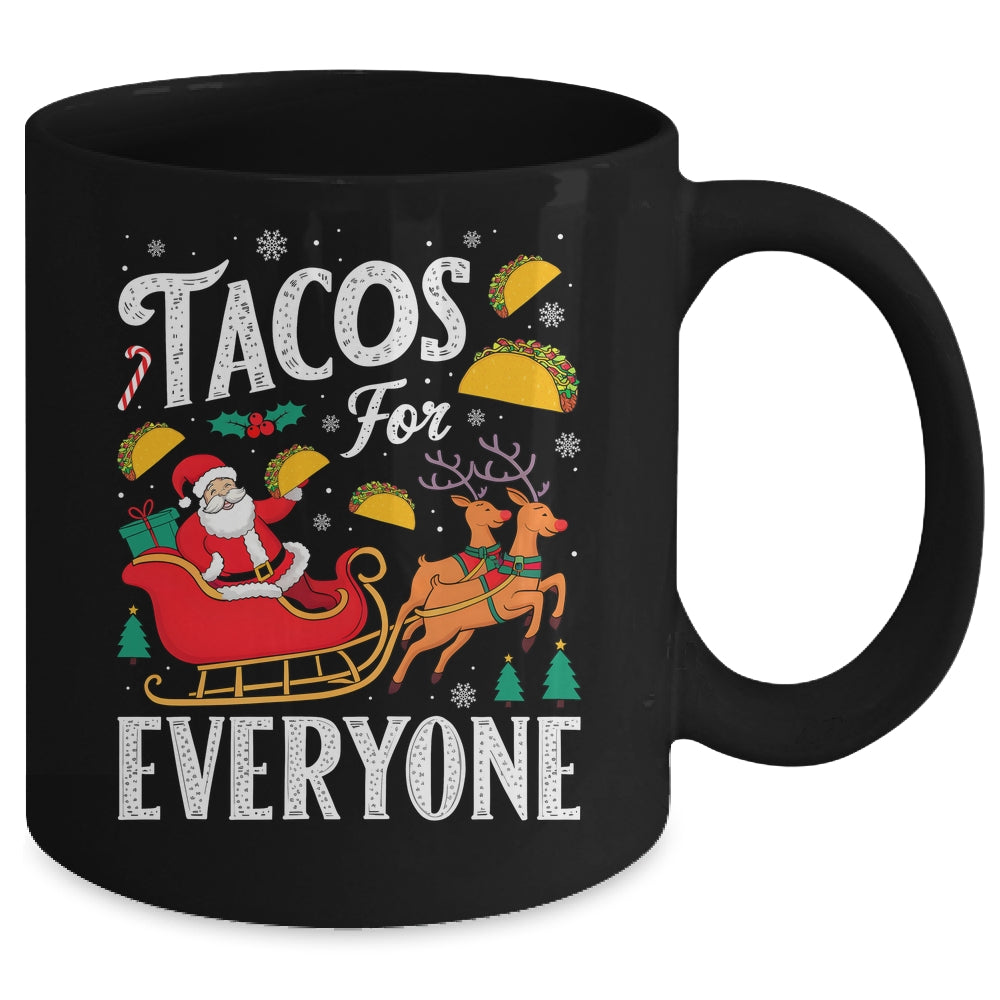 Tacos For Everyone Christmas Taco Funny Xmas Santa Family Mug | siriusteestore