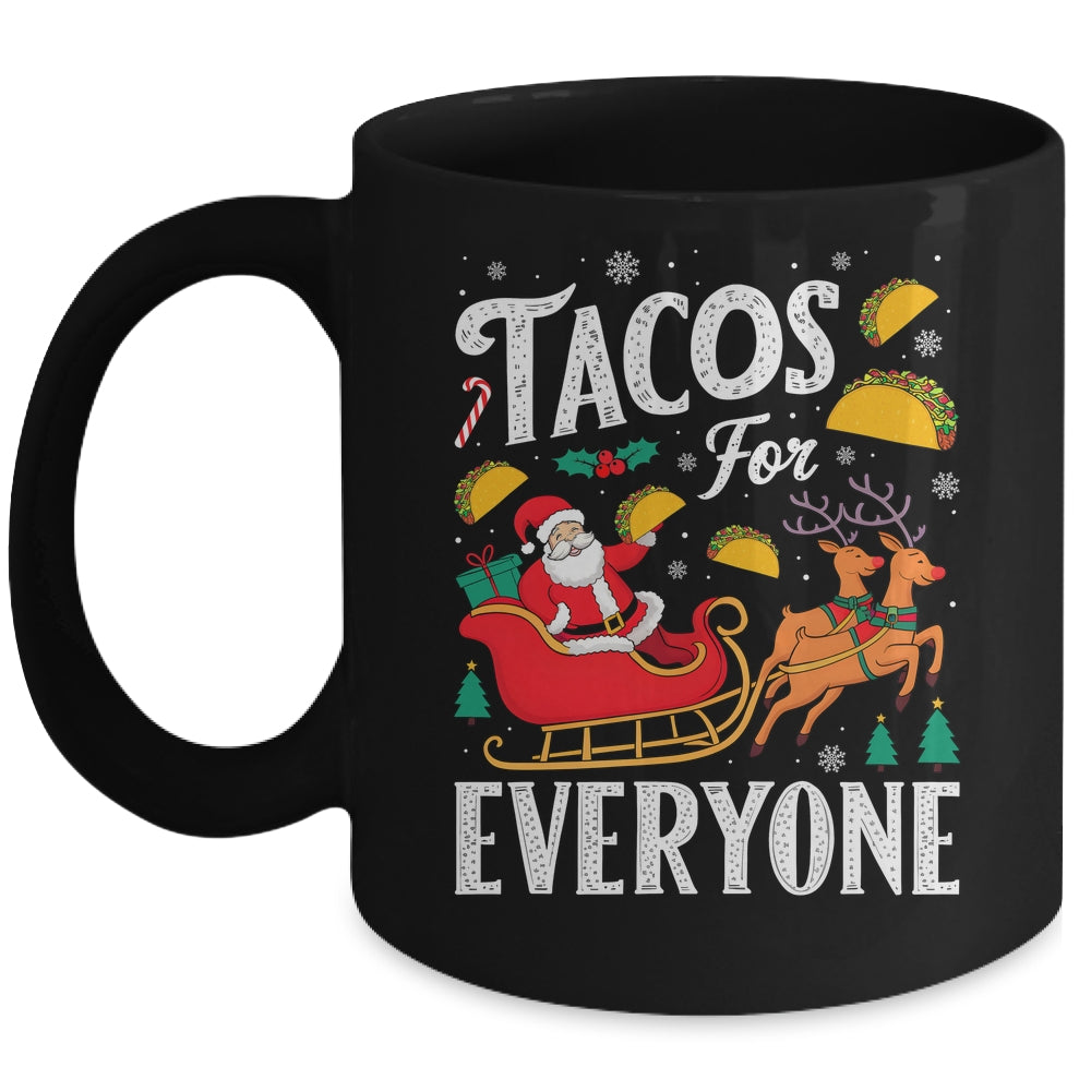 Tacos For Everyone Christmas Taco Funny Xmas Santa Family Mug | siriusteestore