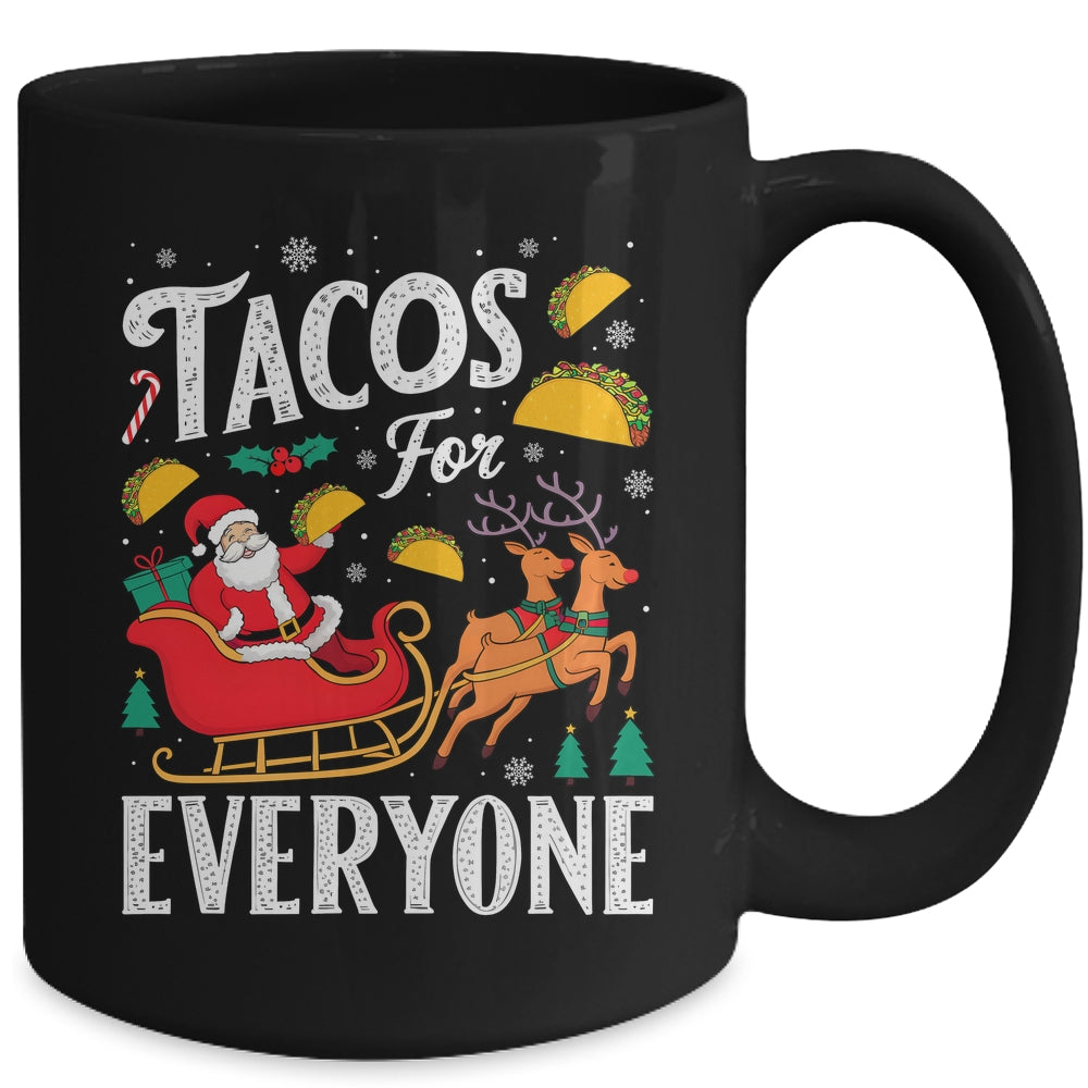 Tacos For Everyone Christmas Taco Funny Xmas Santa Family Mug | siriusteestore