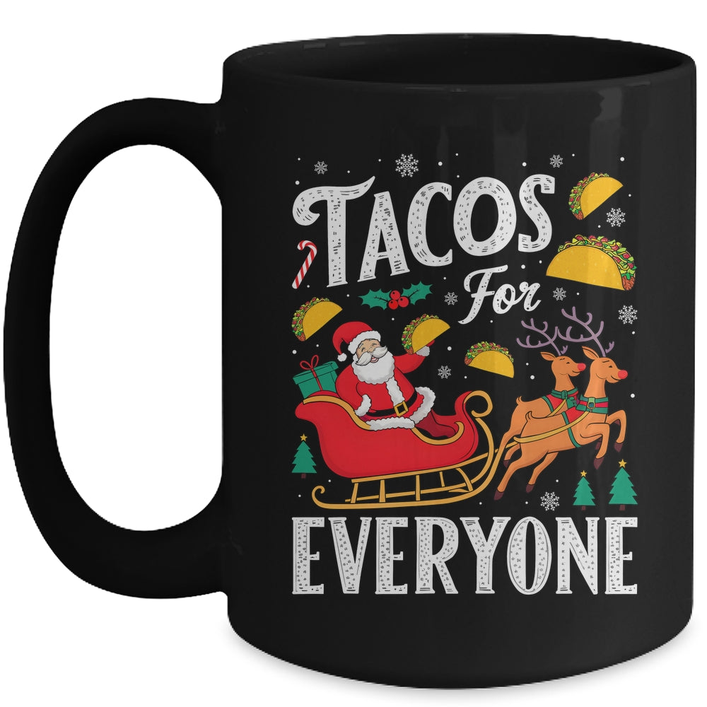 Tacos For Everyone Christmas Taco Funny Xmas Santa Family Mug | siriusteestore