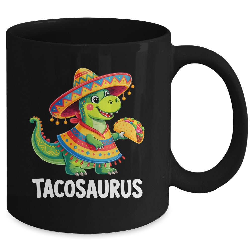 Tacosaurus Taco Dinosaur Dino Cinco De Mayo Boys Kids Mug | siriusteestore