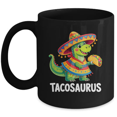 Tacosaurus Taco Dinosaur Dino Cinco De Mayo Boys Kids Mug | siriusteestore