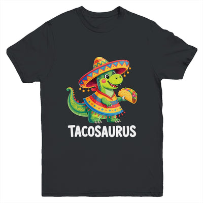 Tacosaurus Taco Dinosaur Dino Cinco De Mayo Boys Kids Youth Shirt | siriusteestore