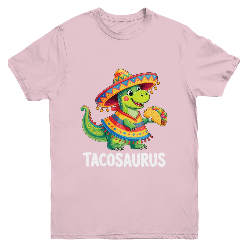 Tacosaurus Taco Dinosaur Dino Cinco De Mayo Boys Kids Youth Shirt | siriusteestore