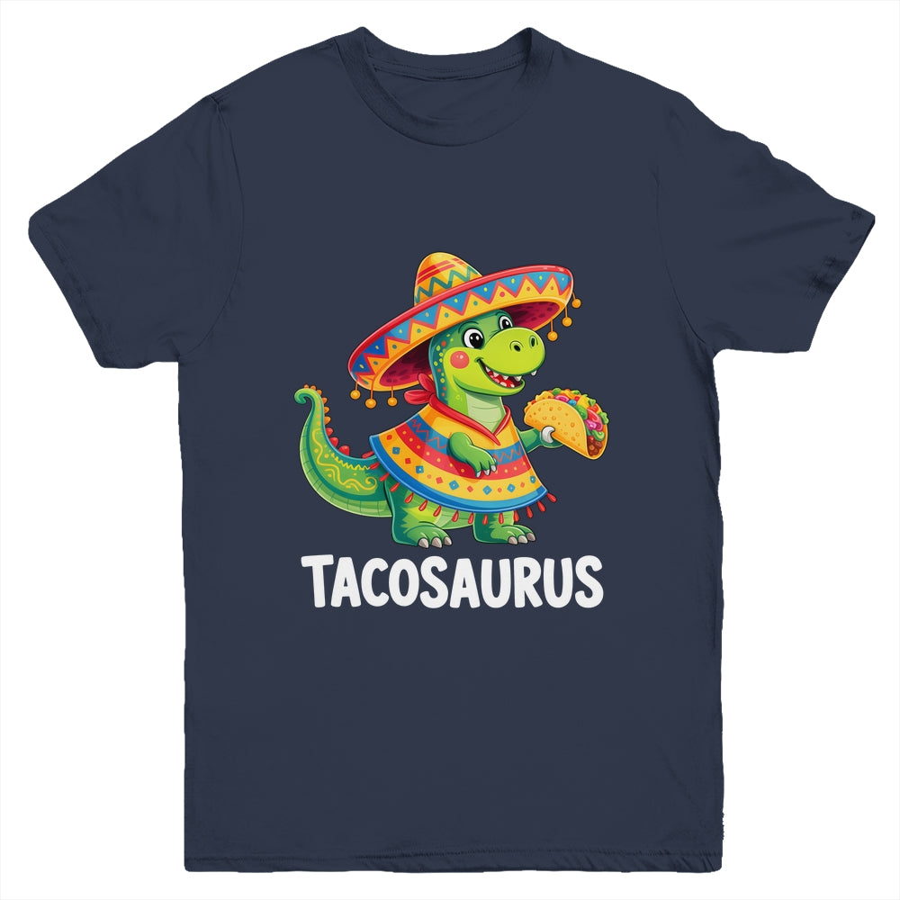 Tacosaurus Taco Dinosaur Dino Cinco De Mayo Boys Kids Youth Shirt | siriusteestore