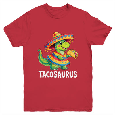 Tacosaurus Taco Dinosaur Dino Cinco De Mayo Boys Kids Youth Shirt | siriusteestore